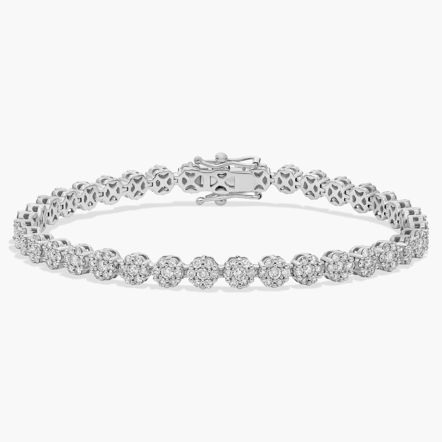 5 ct to 20 ct Petalia Bloom Tennis Bracelet in 10k Gold