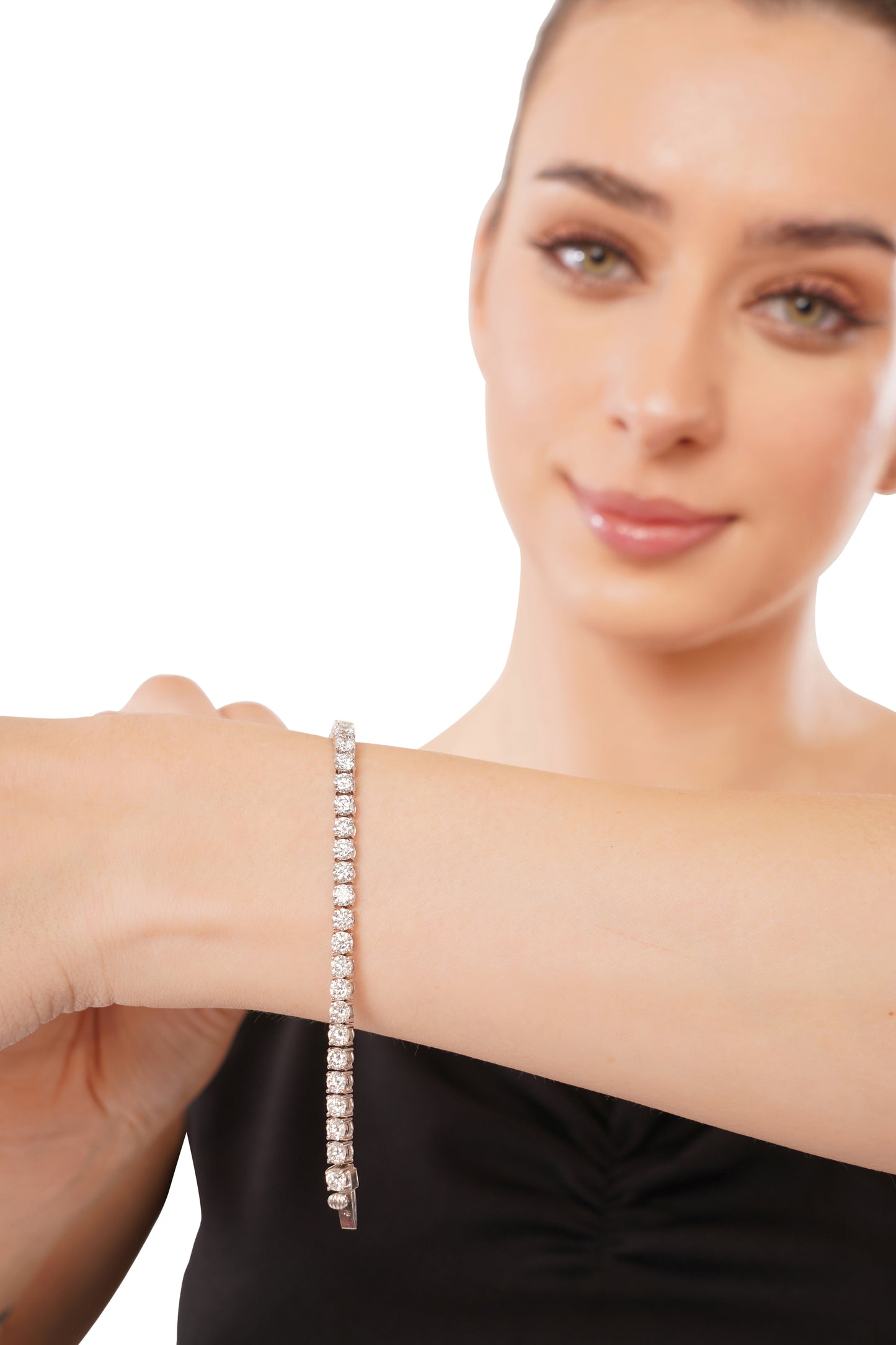 5 ct Diamond Link Bracelet in 10k Rose Gold