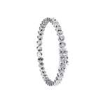 Round Flower Tennis Bracelet