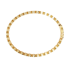Round Flower Tennis Bracelet