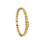 Round Flower Tennis Bracelet