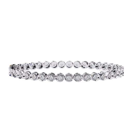 5 ct Diamond Tennis Bracelet in Sterling Silver