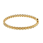 Round Flower Tennis Bracelet