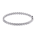 Round Flower Tennis Bracelet