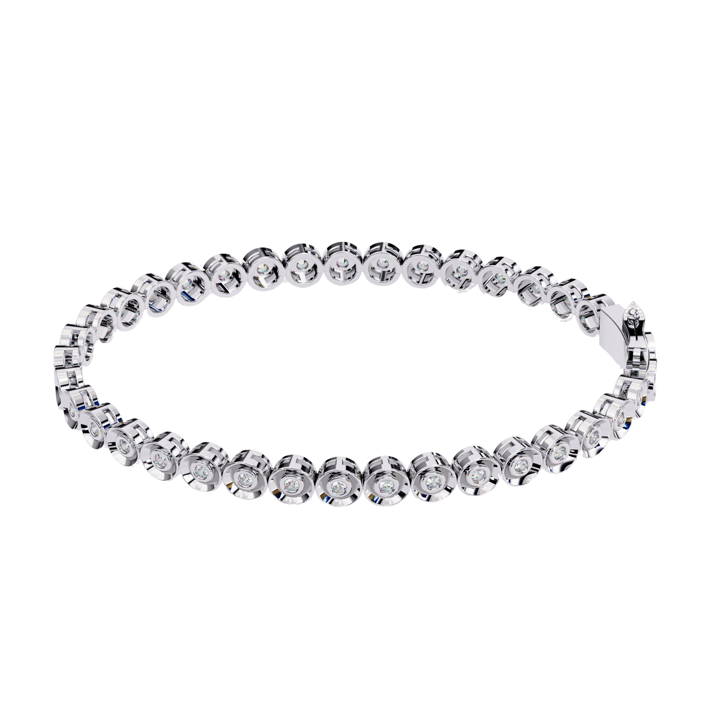 5 ct Diamond Tennis Bracelet in Sterling Silver