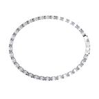 Round Flower Tennis Bracelet