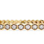 Diamond honeycomb Tennis Bracelet