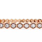 Diamond honeycomb Tennis Bracelet