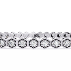 Diamond honeycomb Tennis Bracelet