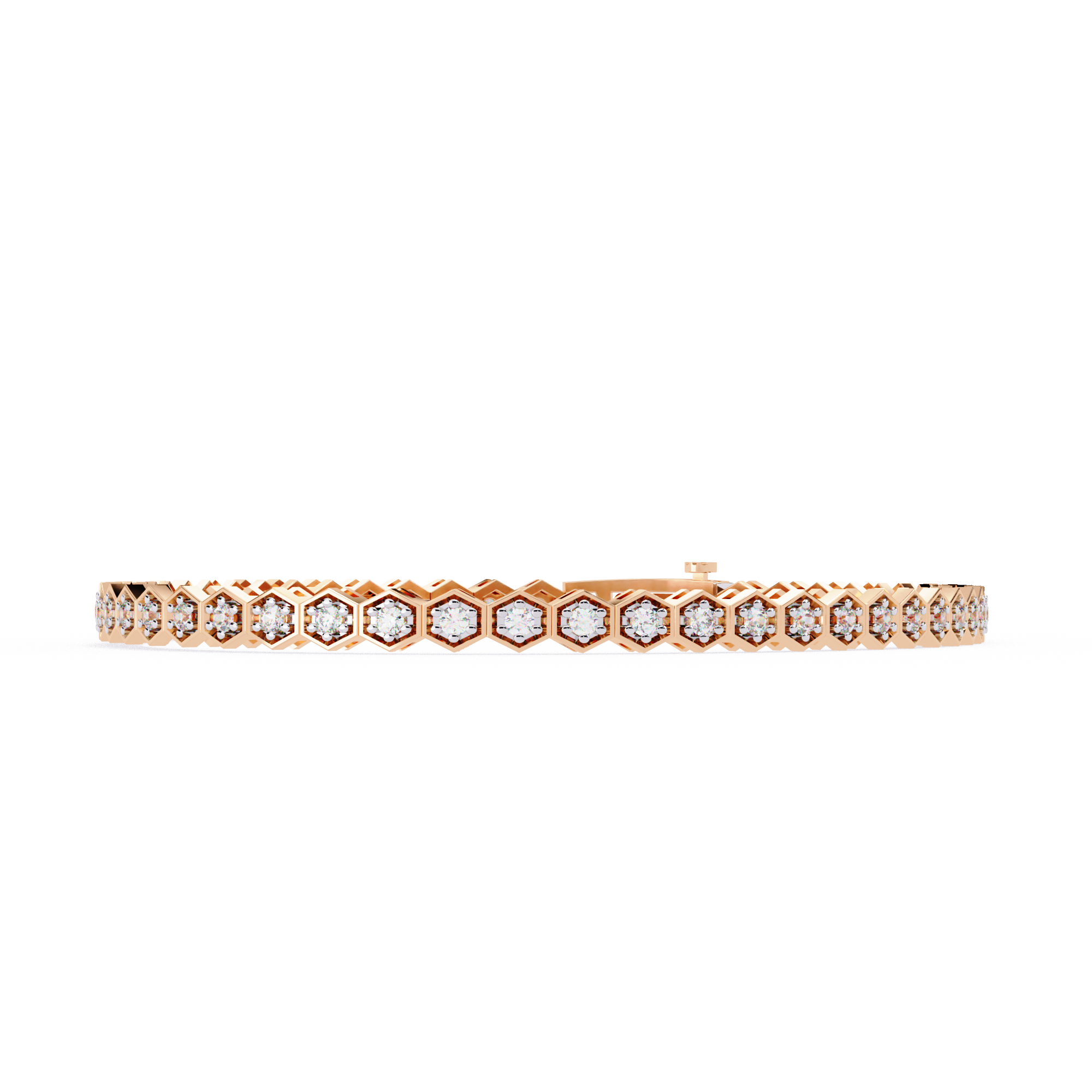 Diamond honeycomb Tennis Bracelet