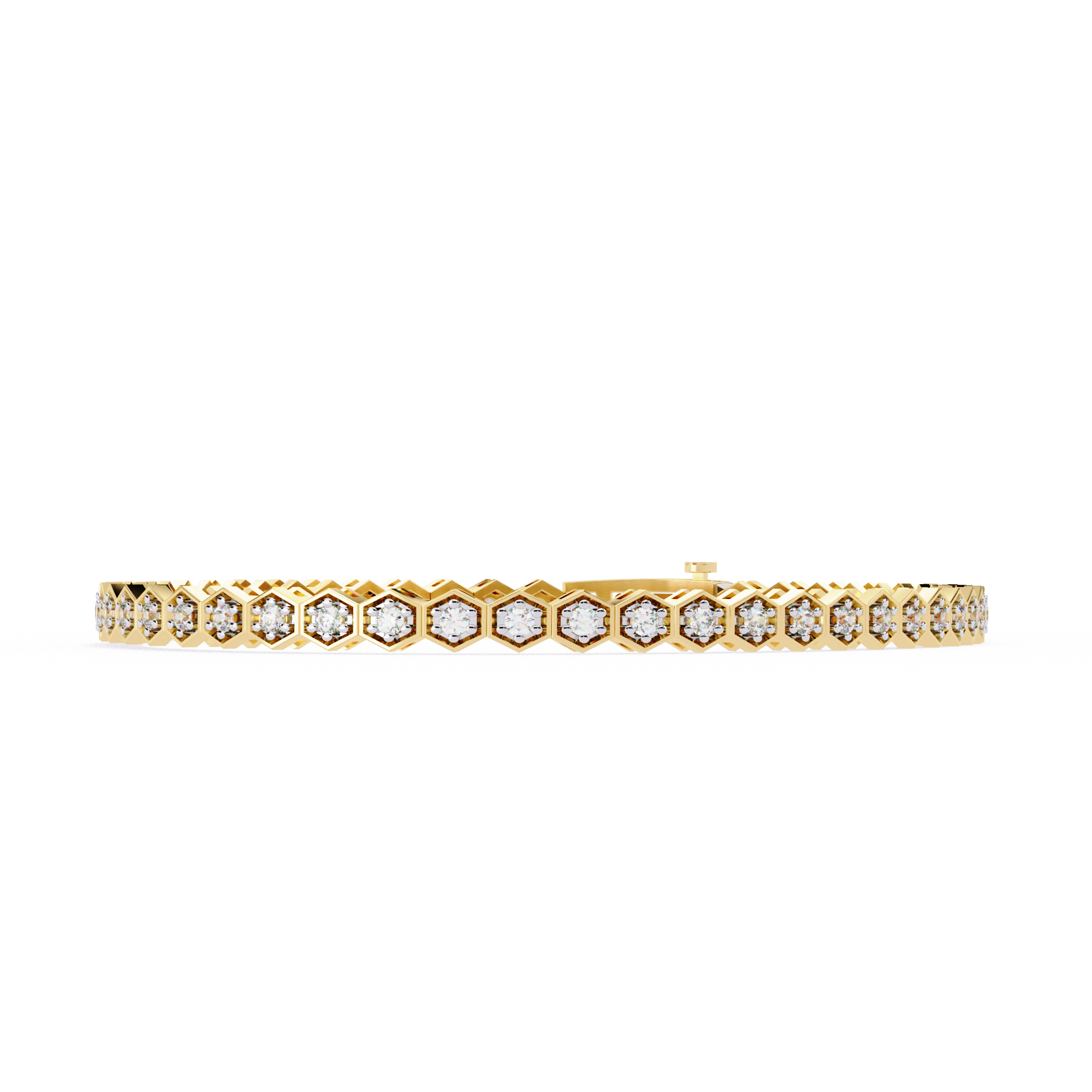 Diamond honeycomb Tennis Bracelet