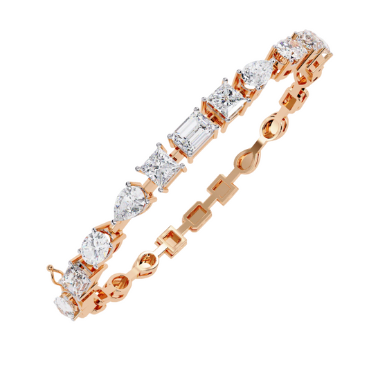 5 ct to 20 ct Forma Bracelet Rose Gold in 10k Gold