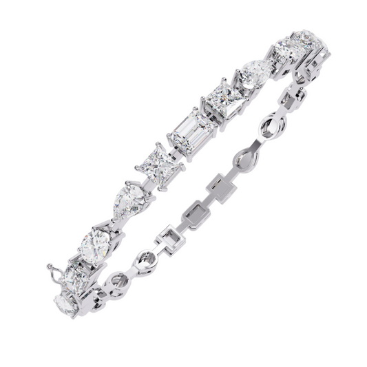 5 ct to 20 ct Forma Bracelet White 10k Gold gold