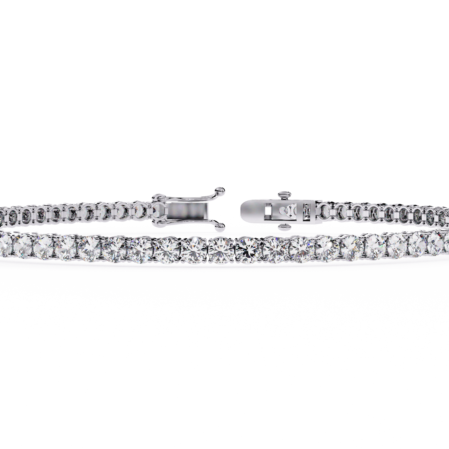 5 ct to 20 ct Slim Diamond Tennis Bracelet in 10k Gold