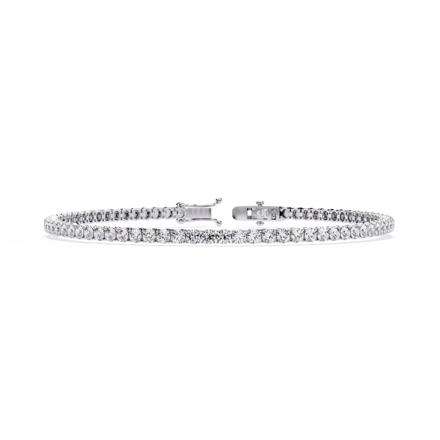 5 ct to 20 ct Slim Diamond Tennis Bracelet in 10k Gold