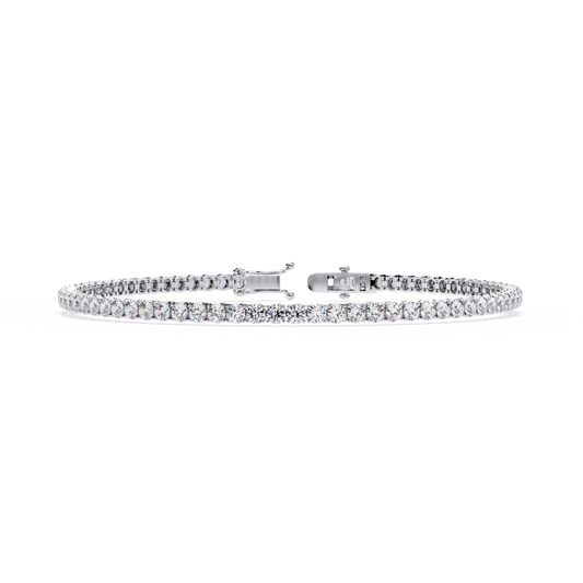 5 ct to 20 ct Slim Diamond Tennis Bracelet in 10k Gold