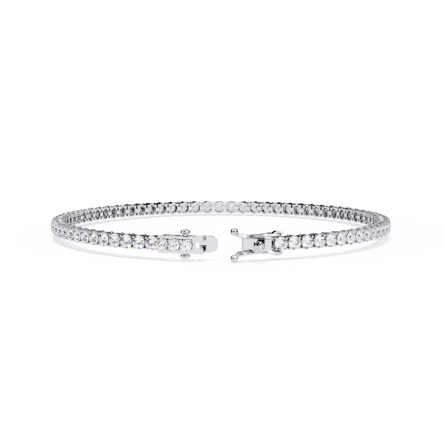 5 ct to 20 ct Slim Diamond Tennis Bracelet in 10k Gold