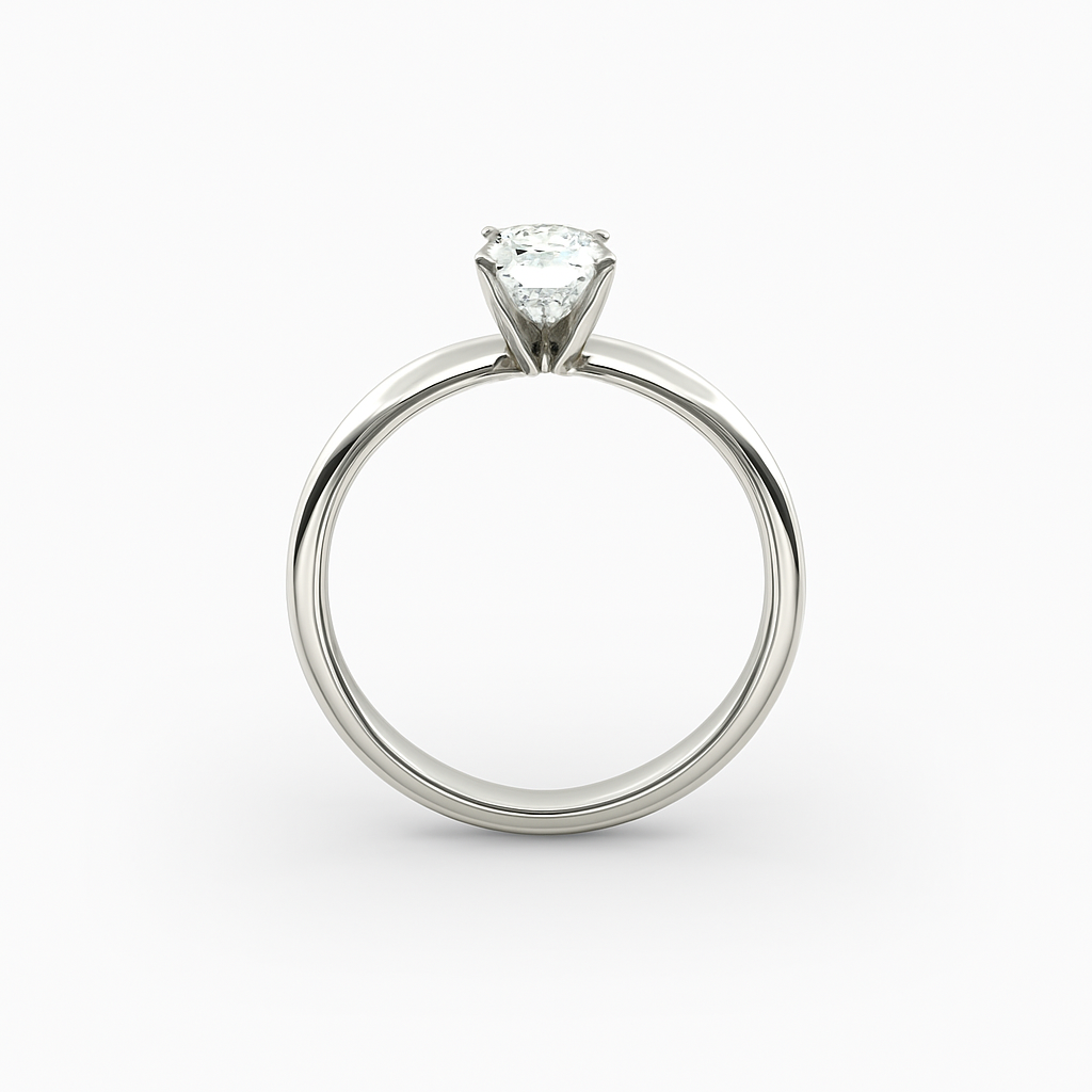 2 ct to 8 ct Solitaire Plus Oval Diamond Engagement Ring Mounting