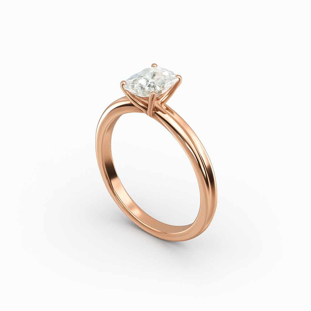 2 ct to 8 ct Solitaire Plus Oval Diamond Engagement Ring Mounting