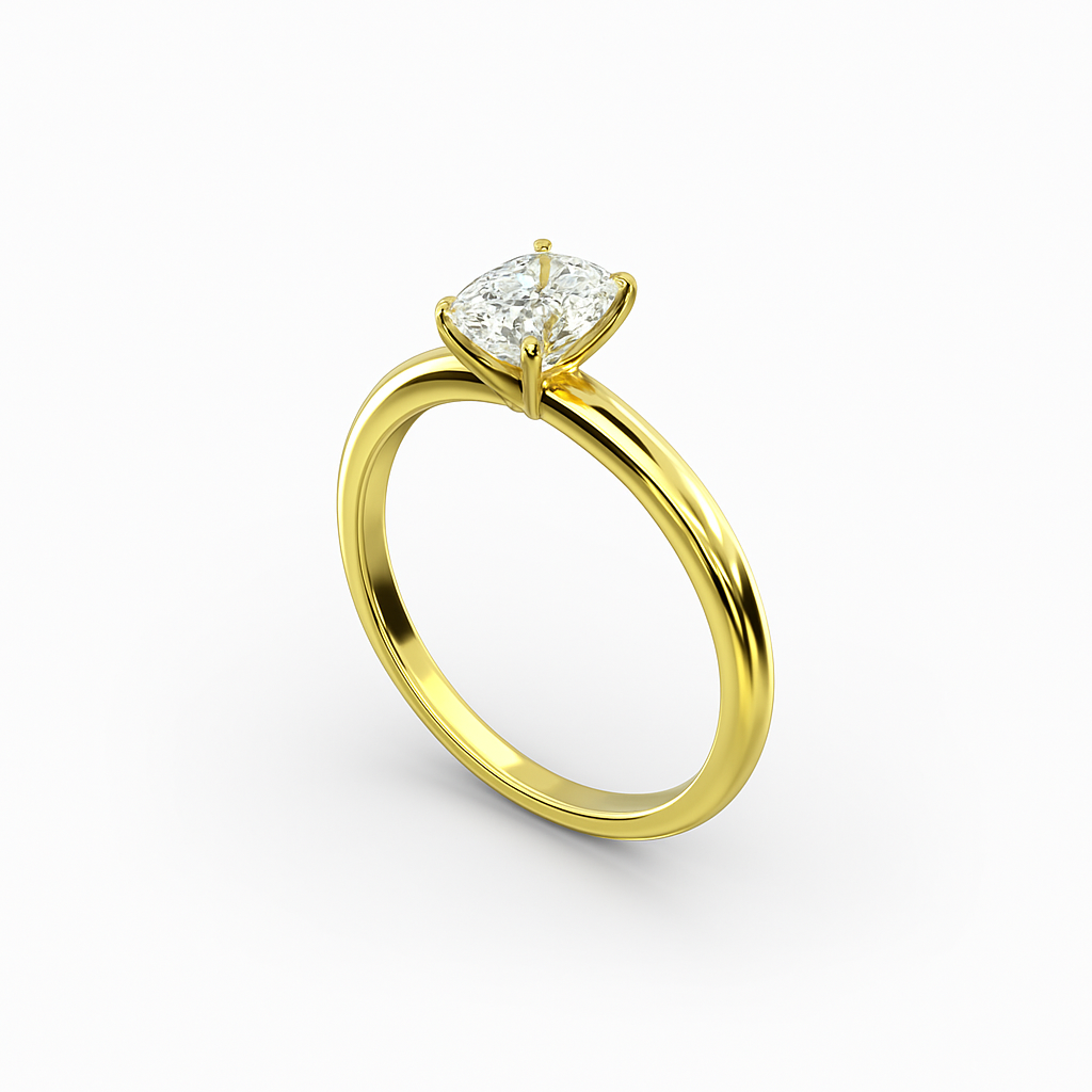 2 ct to 8 ct Solitaire Plus Oval Diamond Engagement Ring Mounting