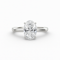 2 ct to 8 ct Solitaire Plus Oval Diamond Engagement Ring Mounting