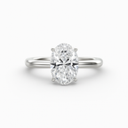 2 ct to 8 ct Solitaire Plus Oval Diamond Engagement Ring Mounting