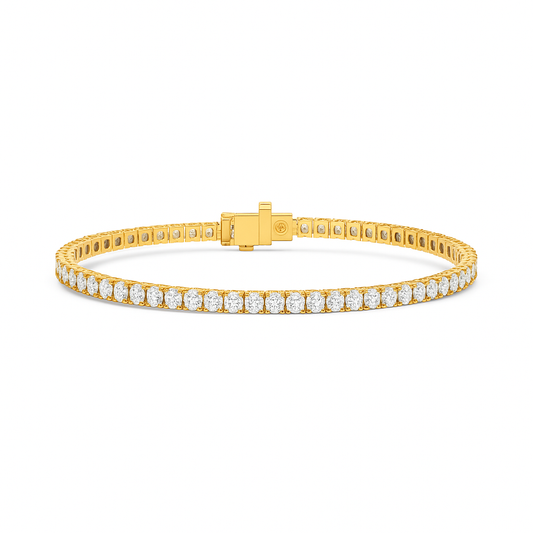 5 Carat Diamond Link Bracelet in 10k Gold
