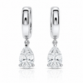 Pear Diamond Drop Earrings