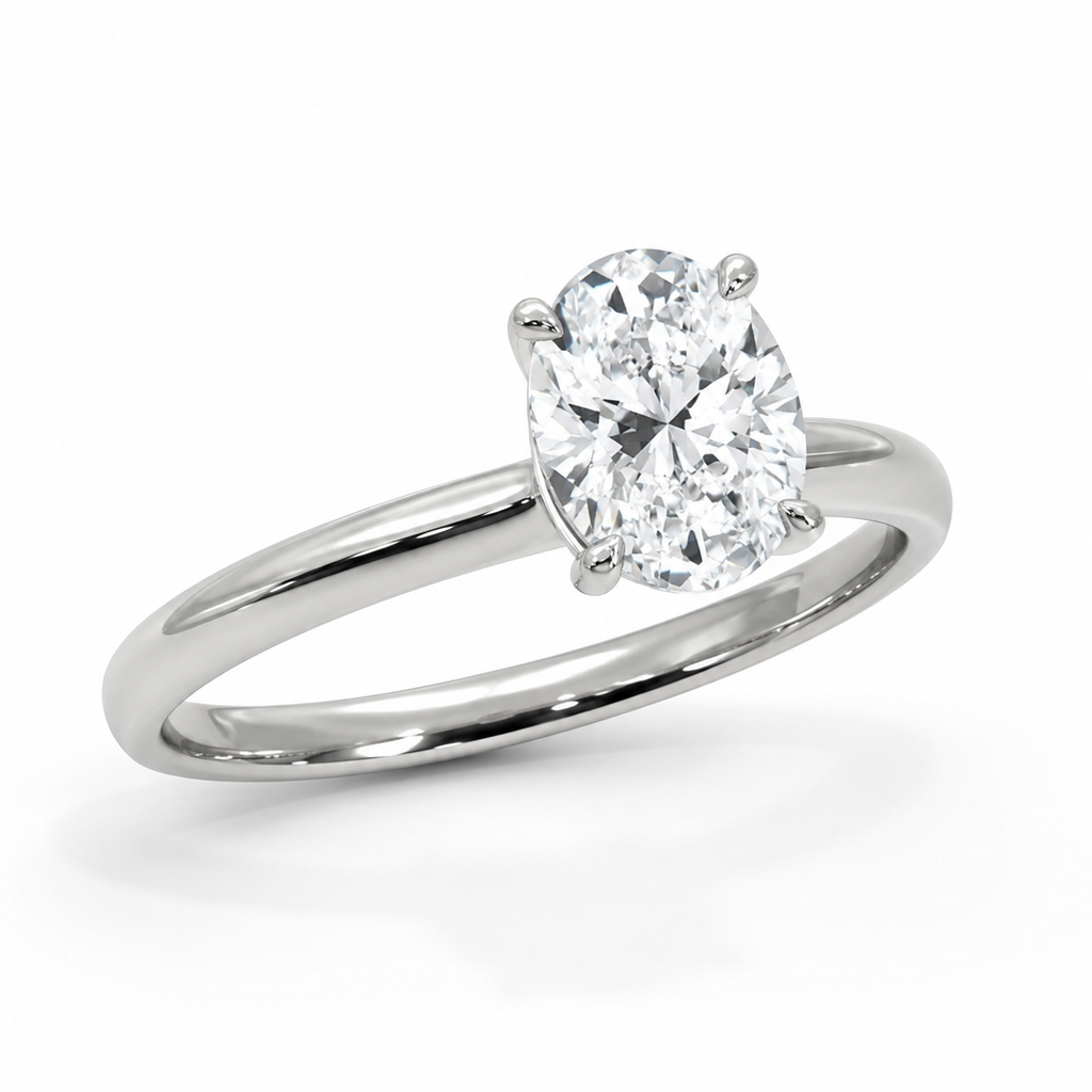 Oval Cut Solitaire Ring