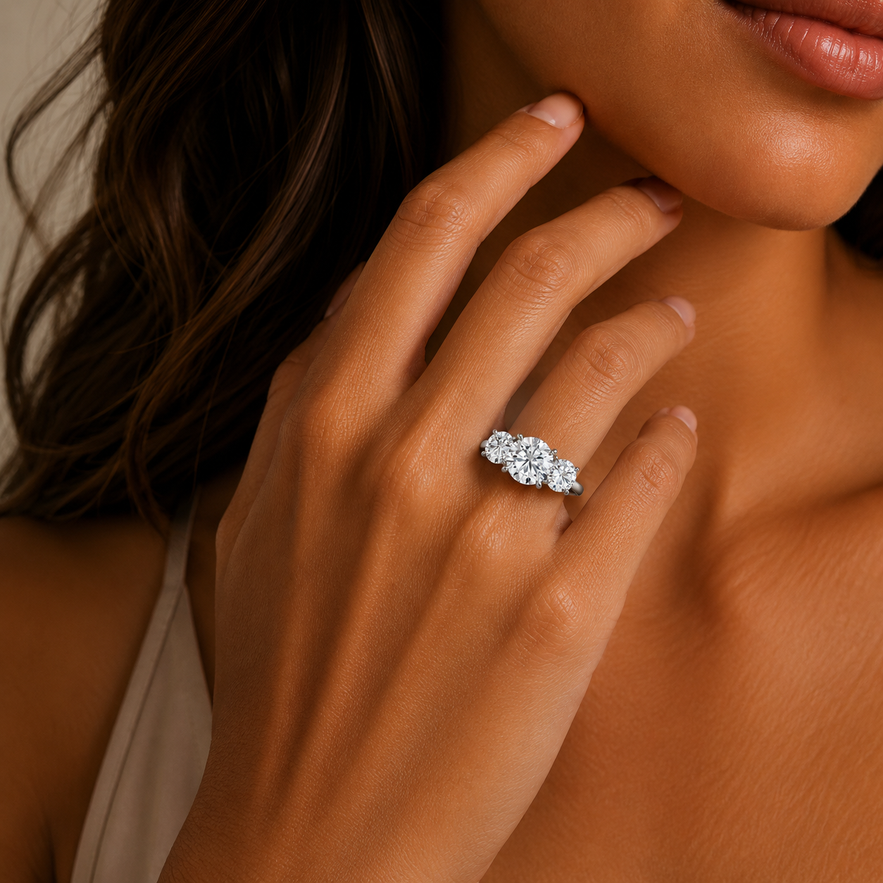 Threestone Ring