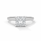 Princess cut Solitaire Ring