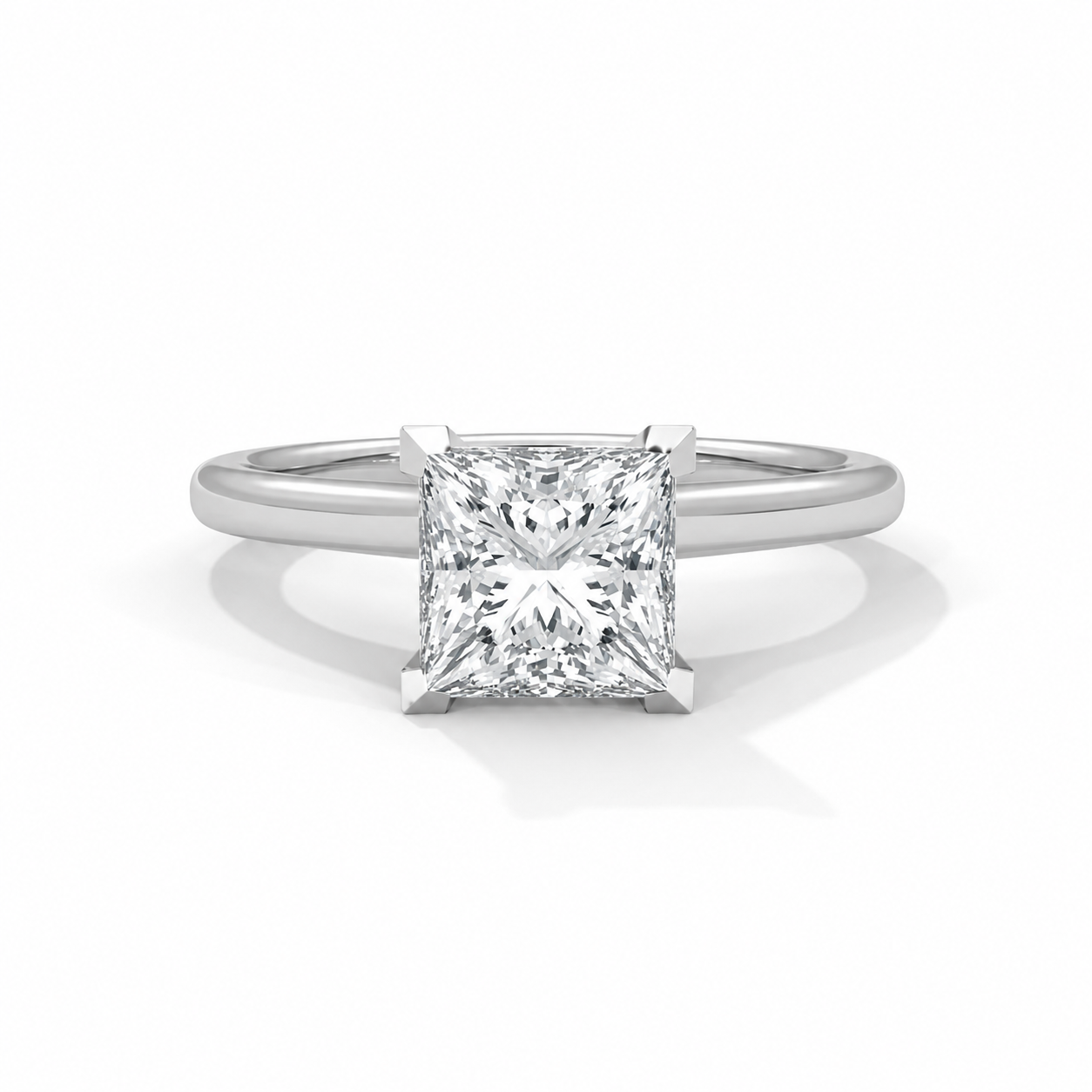 Princess cut Solitaire Ring