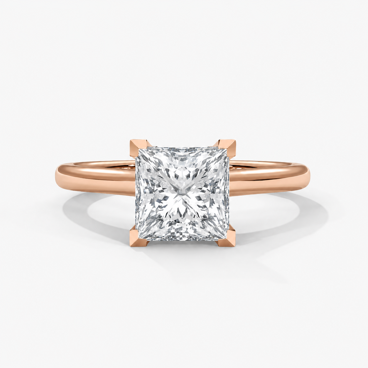 Princess cut Solitaire Ring