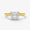 Princess cut Solitaire Ring