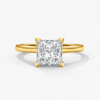 Princess cut Solitaire Ring
