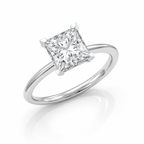 Princess cut Solitaire Ring