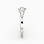 2 ct to 8 ct Diavont Three-Stone Round Cut Diamond Ring Mounting with Pear Side Stones
