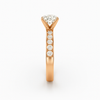 Diavont Vintage Channel-Set Round Cut Diamond Engagement Ring
