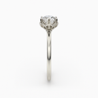 2 ct to 8 ct Diavont Hexagon Halo Engagement Ring