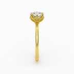 2 ct to 8 ct Diavont Hexagon Halo Engagement Ring