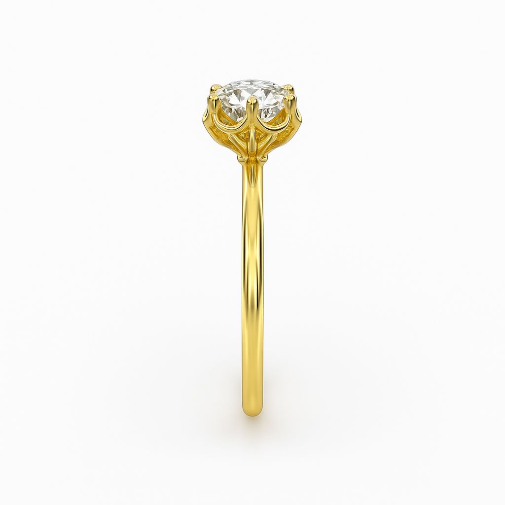 2 ct to 8 ct Diavont Hexagon Halo Engagement Ring