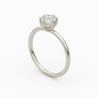 2 ct to 8 ct Diavont Hexagon Halo Engagement Ring