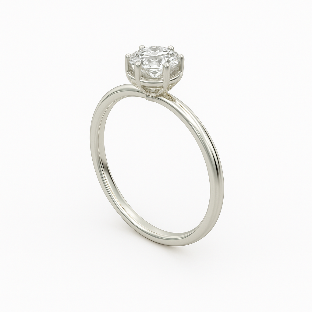 2 ct to 8 ct Diavont Hexagon Halo Engagement Ring