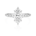 2 ct to 8 ct Diavont Marquise-Cut Diamond Engagement Ring Mounting