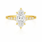 2 ct to 8 ct Diavont Marquise-Cut Diamond Engagement Ring Mounting