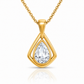 Pear Cut Diamond Pendant with Chain