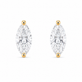 Marquise-Cut Diamond Solitaire Studs