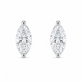 Marquise-Cut Diamond Solitaire Studs