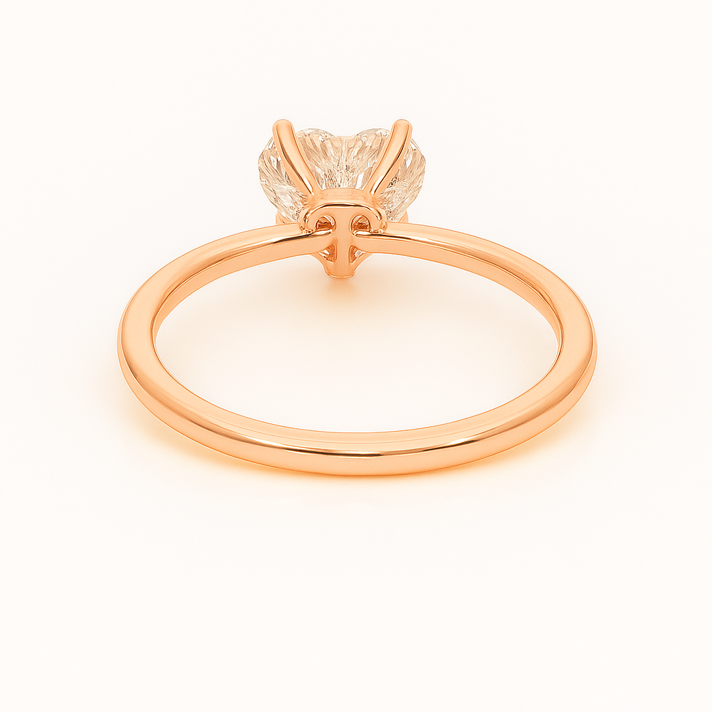 2 ct to 8 ct Diavont Heart-Cut Diamond Solitaire Engagement Ring Mounting