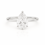 2 ct to 8 ct Diavont Pear-Cut Diamond Solitaire Engagement Ring Mounting